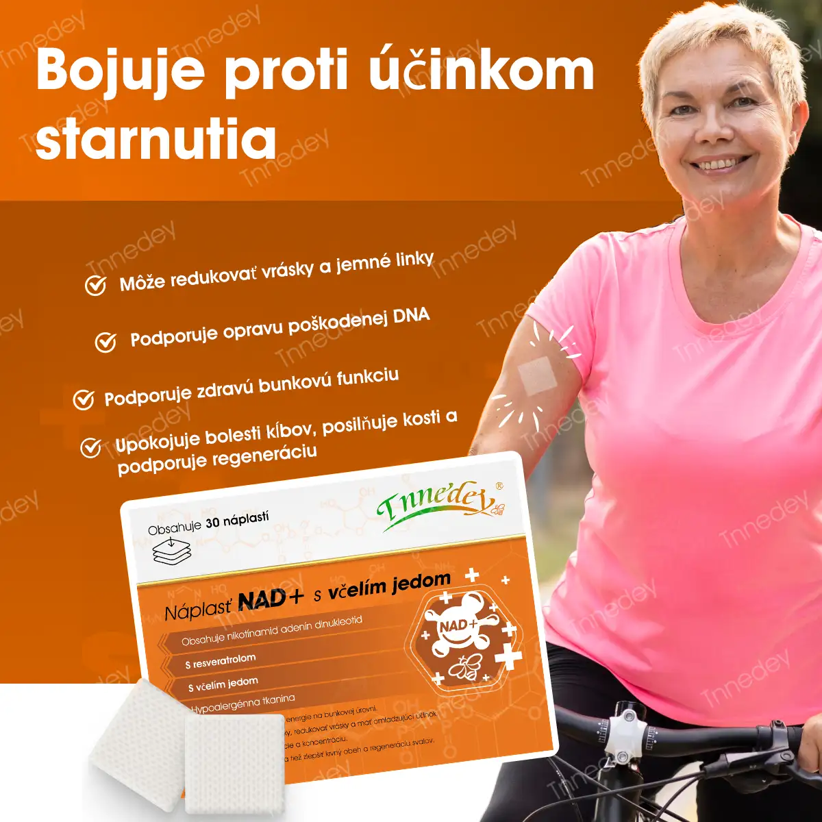 【Oficiálny autorizovaný obchod】Tnnedey® NAD+ Náplasť s včelím jedom – Maximálna obnova pokožky a zvýšenie energie (Posledný deň zľavy: 75%)