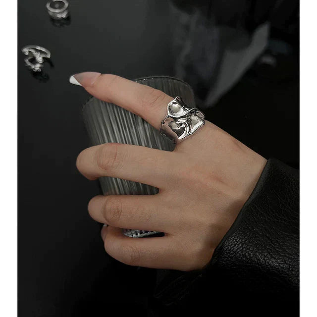 Minimalistische 925 Silber Ring