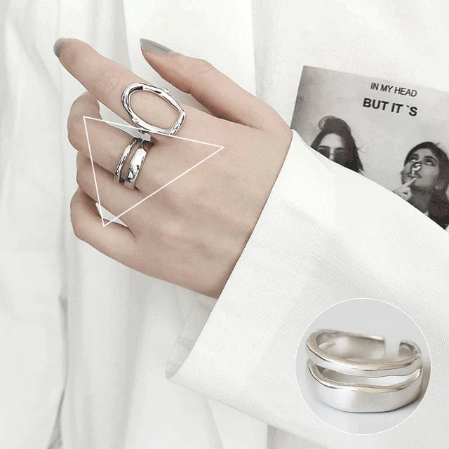 Minimalistische 925 Silber Ring