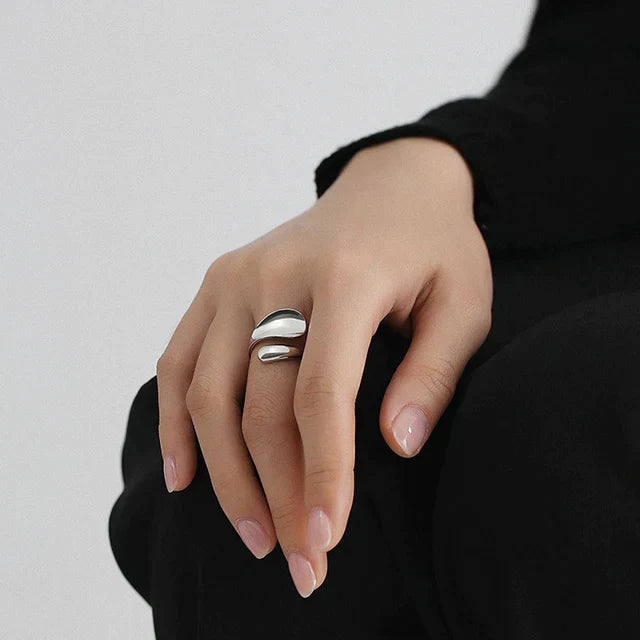 Minimalistische 925 Silber Ring