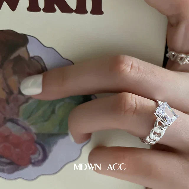 Minimalistische 925 Silber Ring