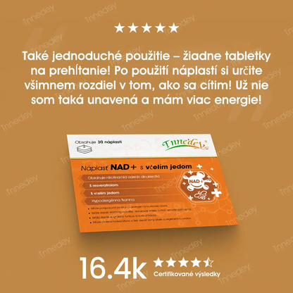 【Oficiálny autorizovaný obchod】Tnnedey® NAD+ Náplasť s včelím jedom – Maximálna obnova pokožky a zvýšenie energie (Posledný deň zľavy: 75%)