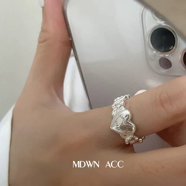 Minimalistische 925 Silber Ring