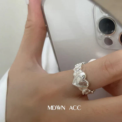 Minimalistische 925 Silber Ring