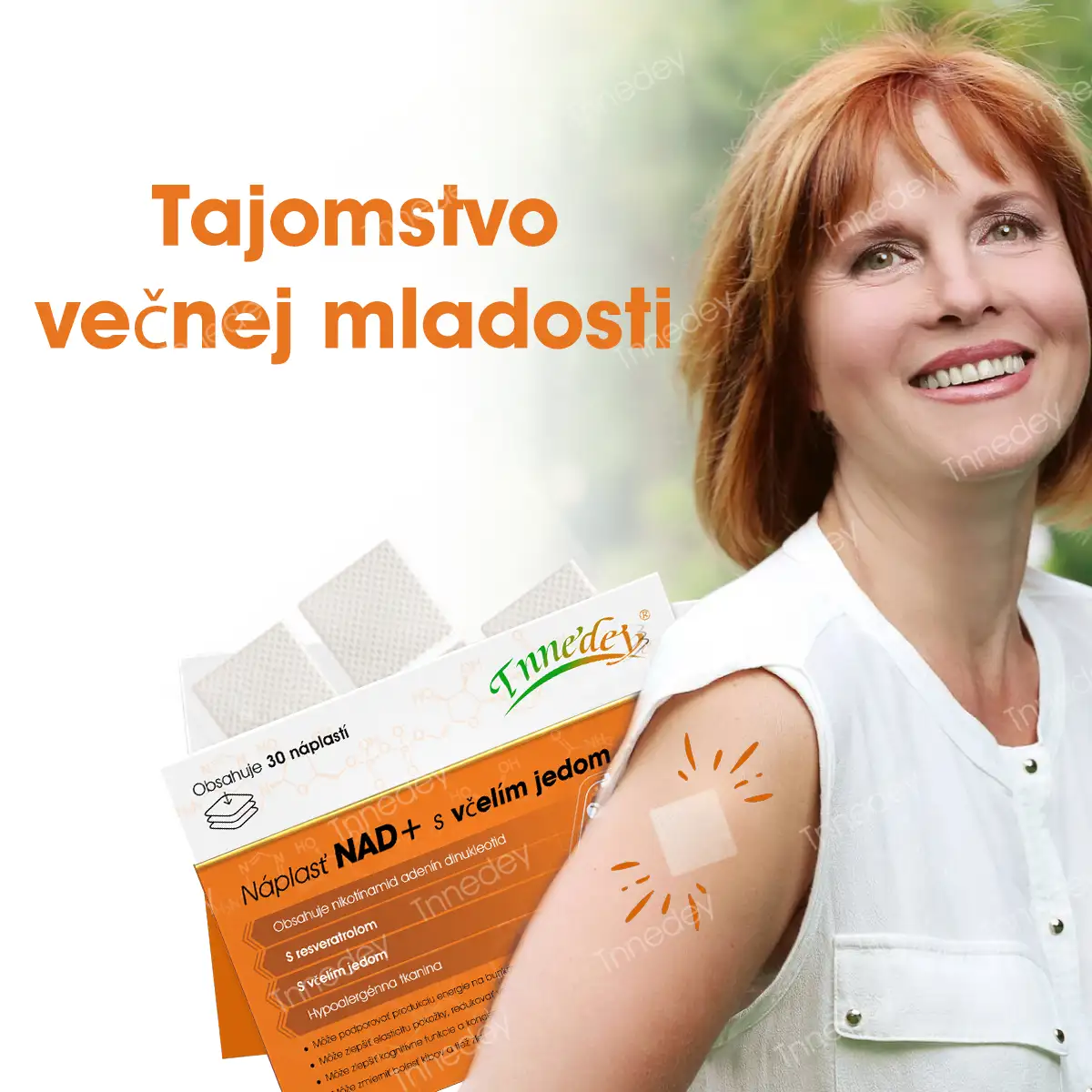 【Oficiálny autorizovaný obchod】Tnnedey® NAD+ Náplasť s včelím jedom – Maximálna obnova pokožky a zvýšenie energie (Posledný deň zľavy: 75%)