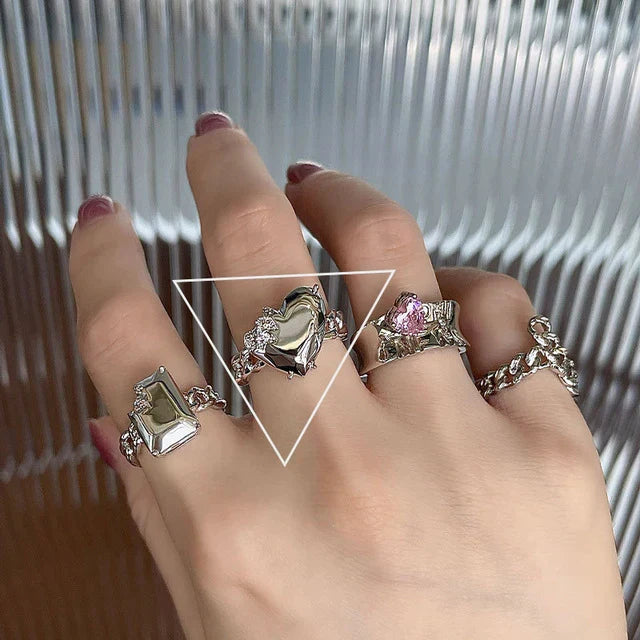 Minimalistische 925 Silber Ring