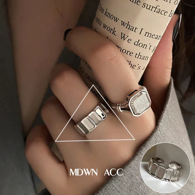 Minimalistische 925 Silber Ring