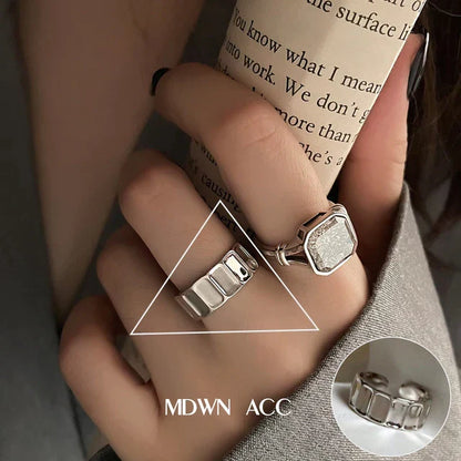 Minimalistische 925 Silber Ring