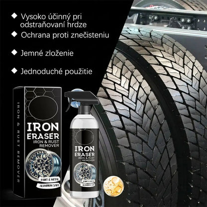 Priemyselný odstraňovač hrdze. Čistiaci prostriedok na odstraňovanie hrdze v automobilovom priemysle, pre stroje a zariadenia.