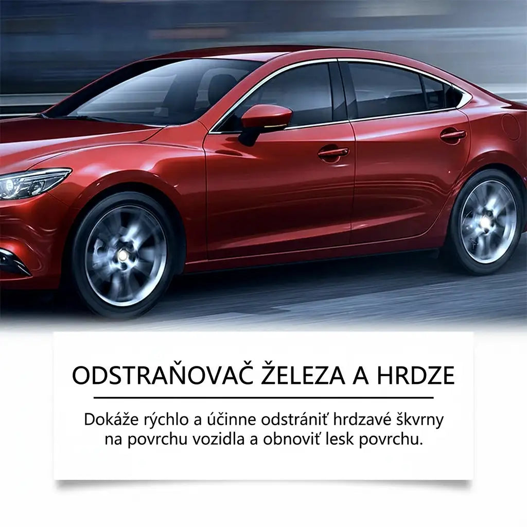 Priemyselný odstraňovač hrdze. Čistiaci prostriedok na odstraňovanie hrdze v automobilovom priemysle, pre stroje a zariadenia.
